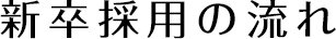 新卒採用の流れ